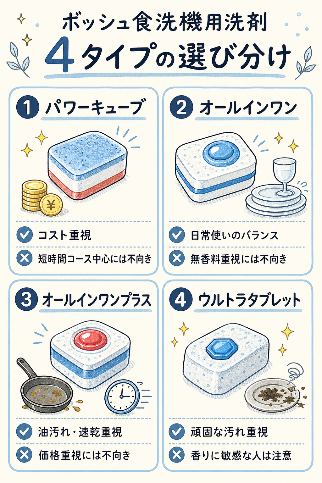 ボッシュ食洗機の洗剤、どれがおすすめ？
