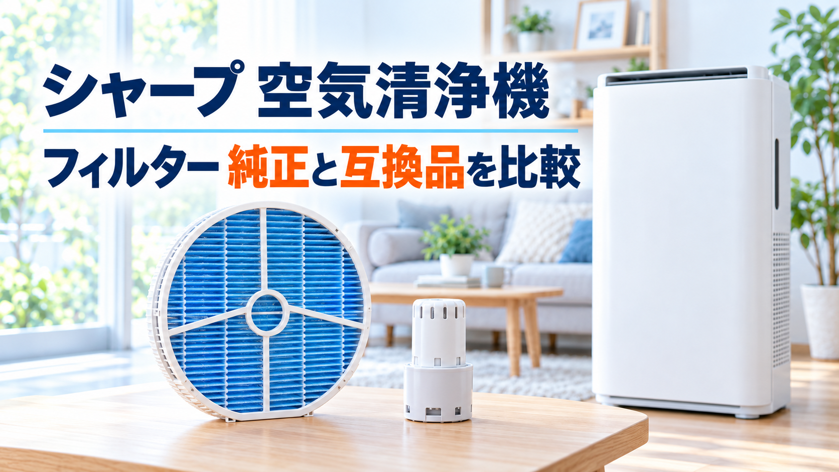 シャープ空気清浄機の純正フィルターと互換品の比較